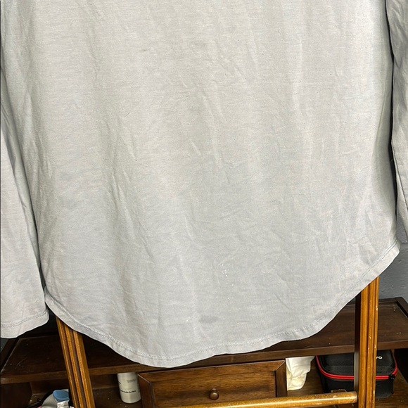 Men's Light Gray Hoodie Shirt CUTS - Picture 4 of 4